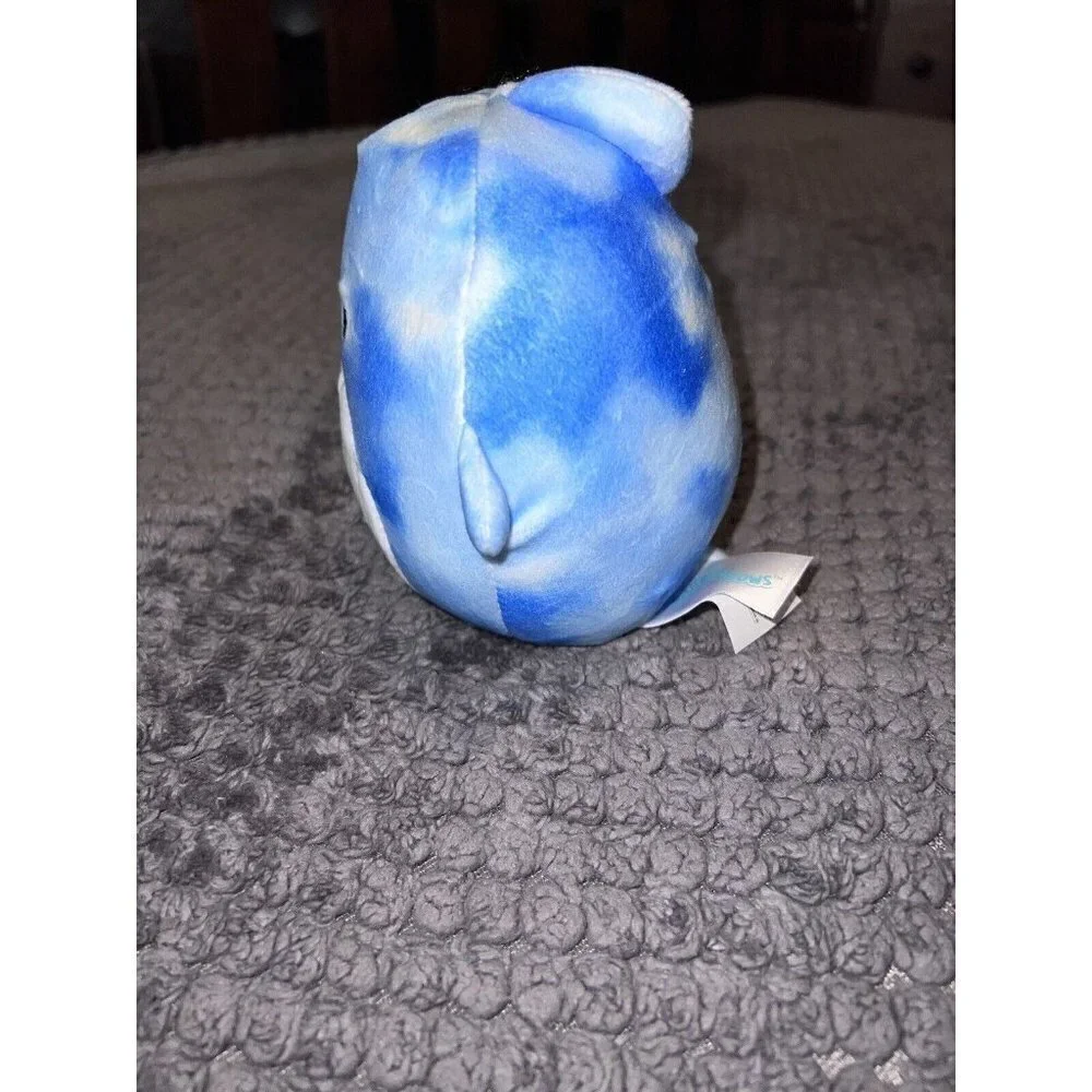 Squishmallow 5” SAMIR Blue Tie Dye Whale Plush Toy Doll Stuffed Animal